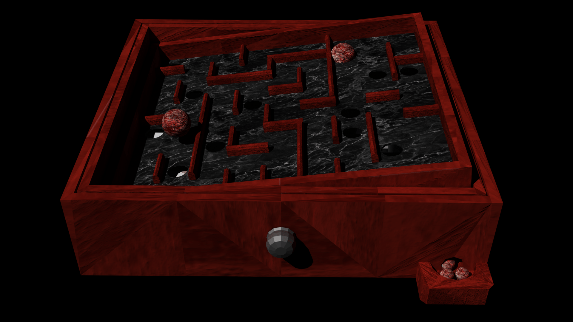 The Maze, rotating render